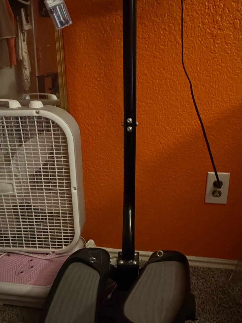 Black Standing Scooter Segway-Style with Gray Footpads